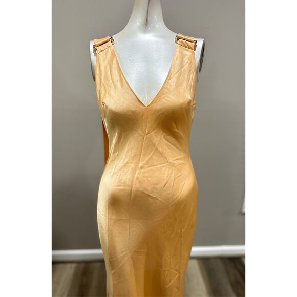 NWT Acler Sleeveless V-Neck Wycombe Midi Dress Buttermilk Size 2 $495 - Picture 5 of 10